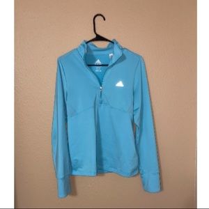 Baby Blue Adidas Quarter ZIP